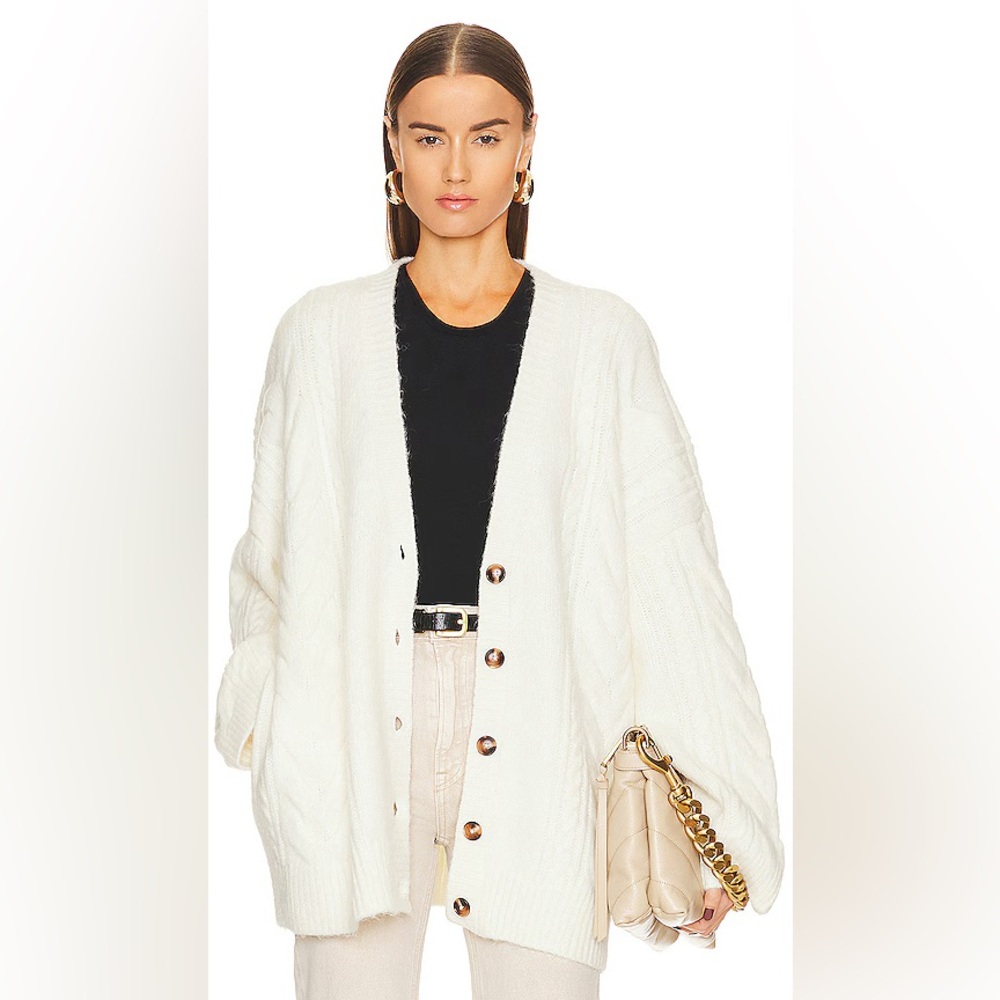 Helsa cable cardigan